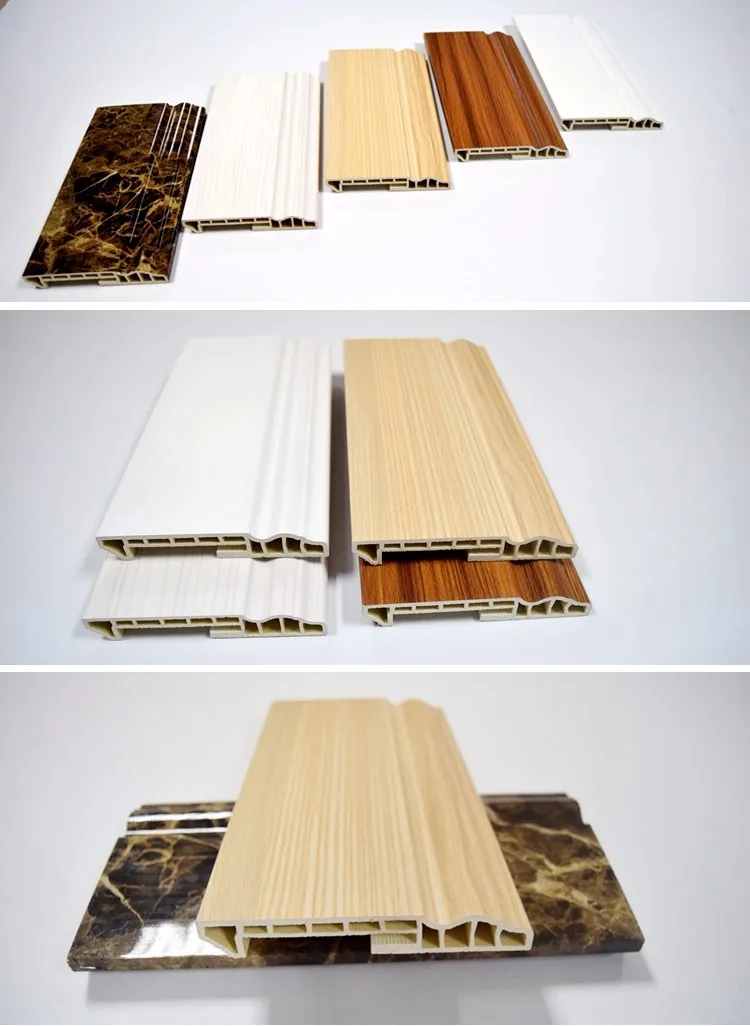 Ecofriendly Free Sample Polystyrene Baseboard Custom Plastic Pvc / Wpc Skirting Board Buy Wpc