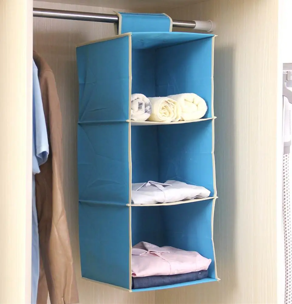 4 Shelf Container Store Hanging Clothes Storage With ...