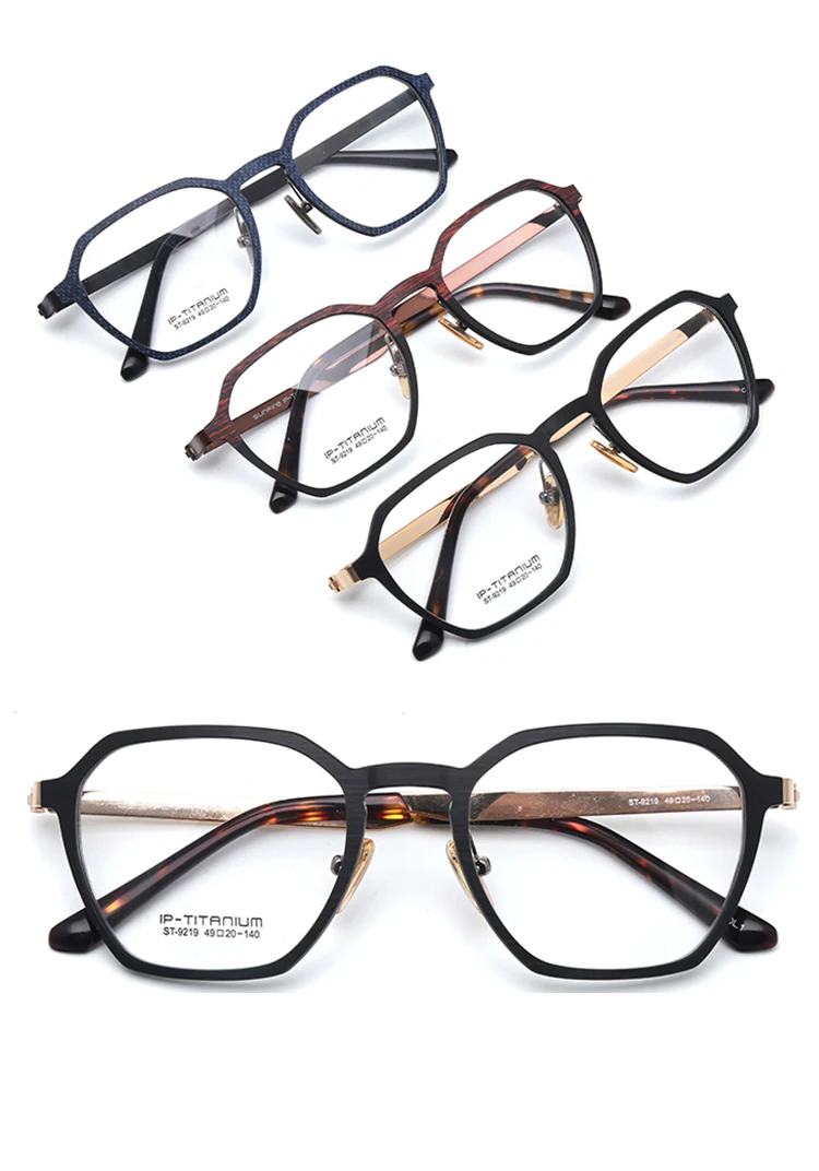 Monture de lunettes optiques en fibre de carbone et titane, 1 paire de luxe de qualité supérieure