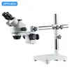 OPTO-EDU A23.3645-STL1T Trinocular Zoom Without Light Source Single Arm Boom Stand Zoom Stereo Microscope
