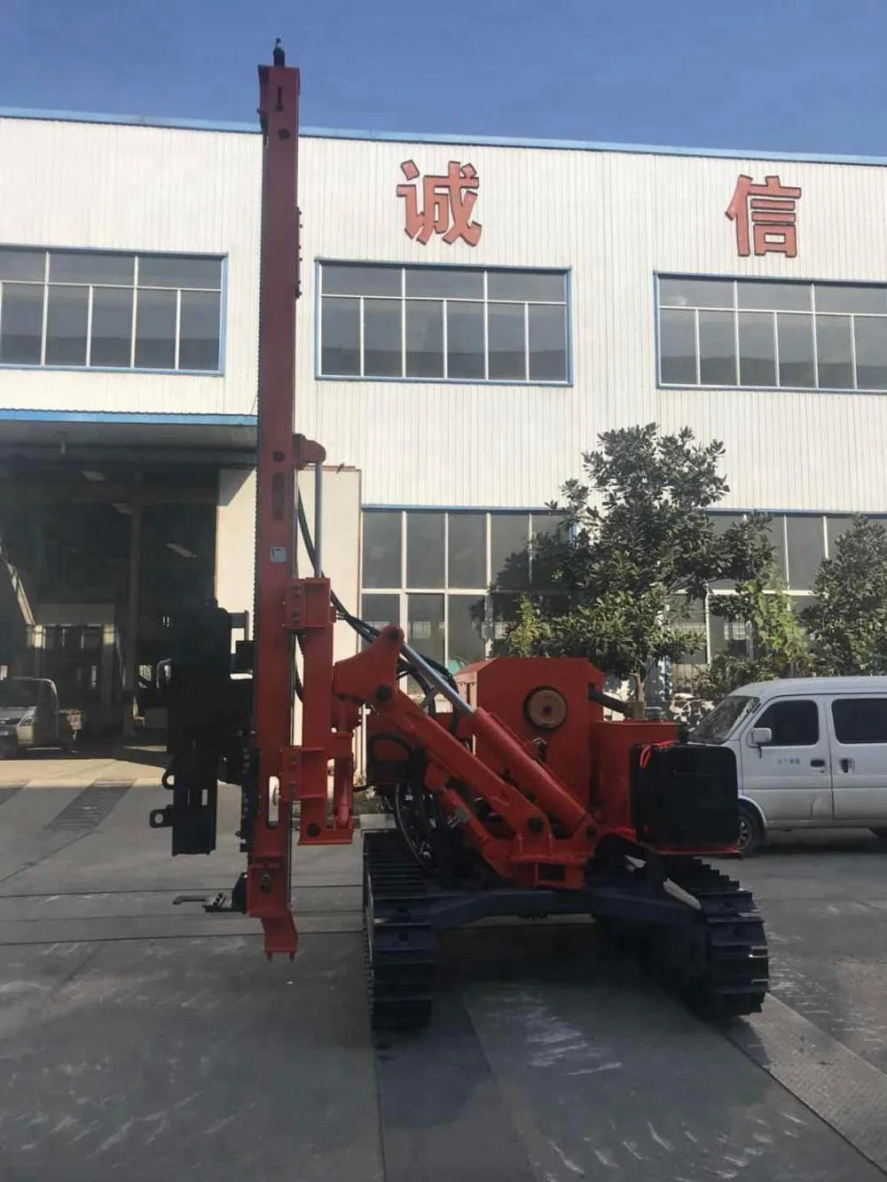 MZ 460 Static Piling Machine for Solar Plant Construction