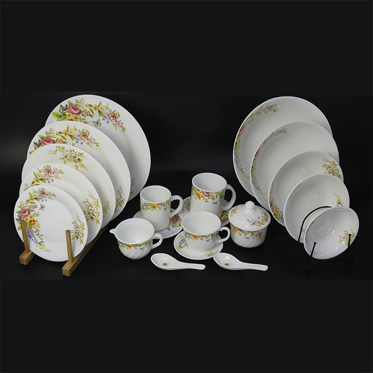 Finely Processed Indian Opal Glassware Glass Dinnerware Dinner Set Buy Opal Glassware Dinner