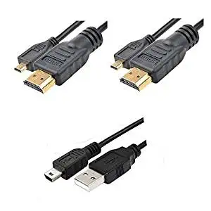 BRENDAZ USB 3.0 to Type C 3.1 Data Charging Extension Cable and High Speed Micro HDMI to HDMI Cable kit for GOPRO HERO5 BLACK Camera 3ft