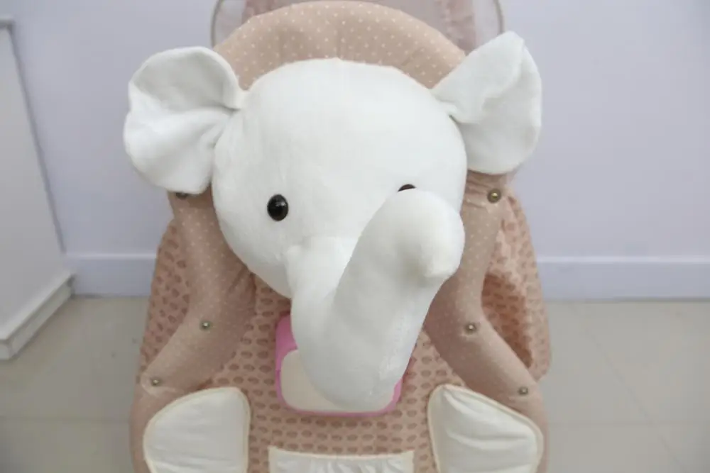 baby crib plush elephant
