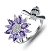 Dancing Rotating ring new design ladies 925 sterling silver finger ring