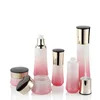 2019 new products luxury packaging cosmetic jar specialty bottles jars glass bottle set