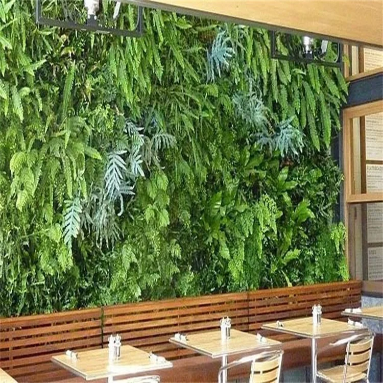 High Quality Vertical Artificial Leaf Wall Green Living Wall For Indoor ...