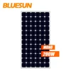 Bluesun 125x125mm solar cell mono solar panel 200w etfe 210w 180w 160w pv module