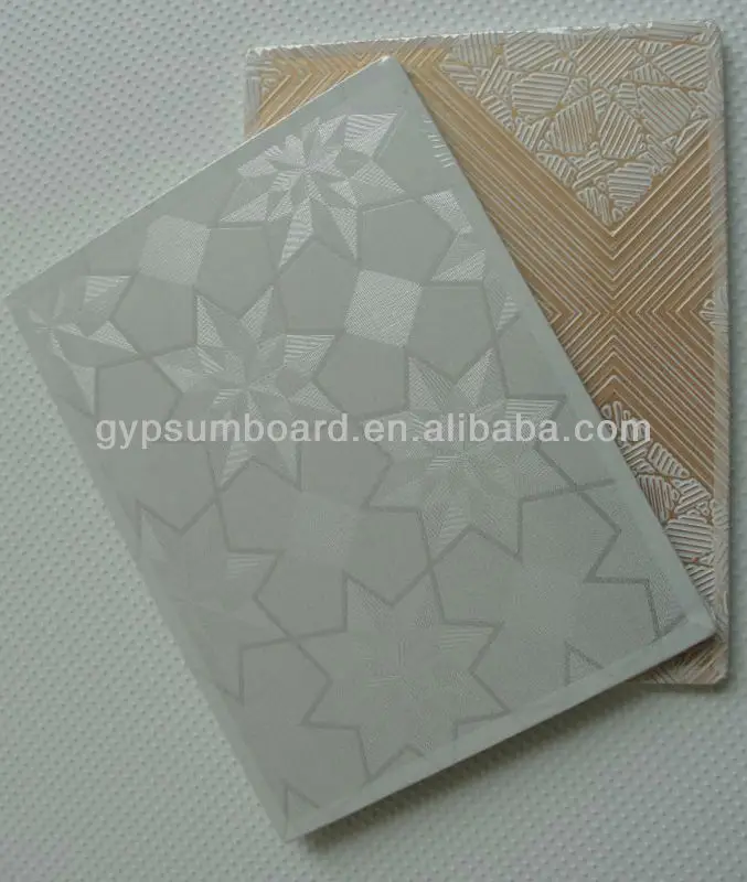 Pvc Gypsum Board False Ceiling Materials 595x595 Pvc Gypsum