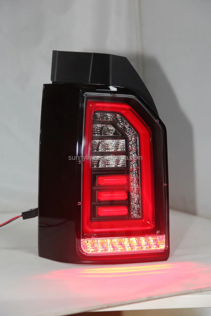 For Volkswagen Transporter T6 led rear light Black Housing Clear cover