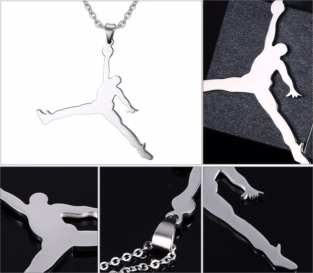 Costume Matching Jewelry Ardently Love Sport Michael Jordan Charms ...