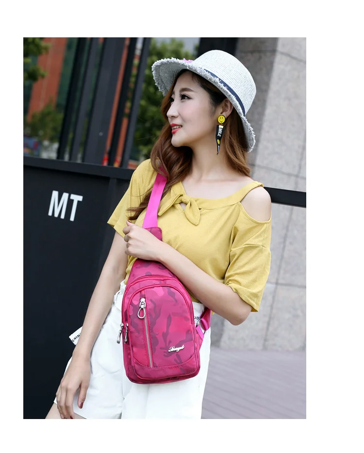 Nylon Chest Pack Waterproof Casual Female Crossbody Shoulder Bag Camouflage Women Messenger Bags Sling Chest Pack Women Bag Nylon Chest Pack Waterproof Casual Female Crossbody Shoulder Bag Camouflage Women Messenger Bags Sling Chest Pack Women Bag