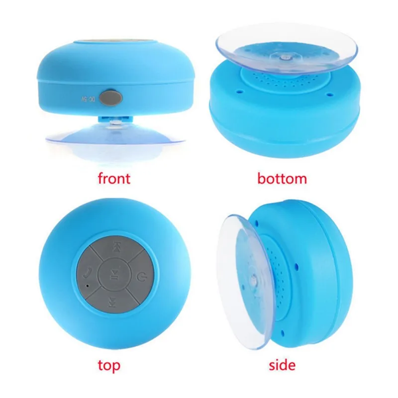 Wireless bluetooth speaker portable suction cup wireless shower speaker