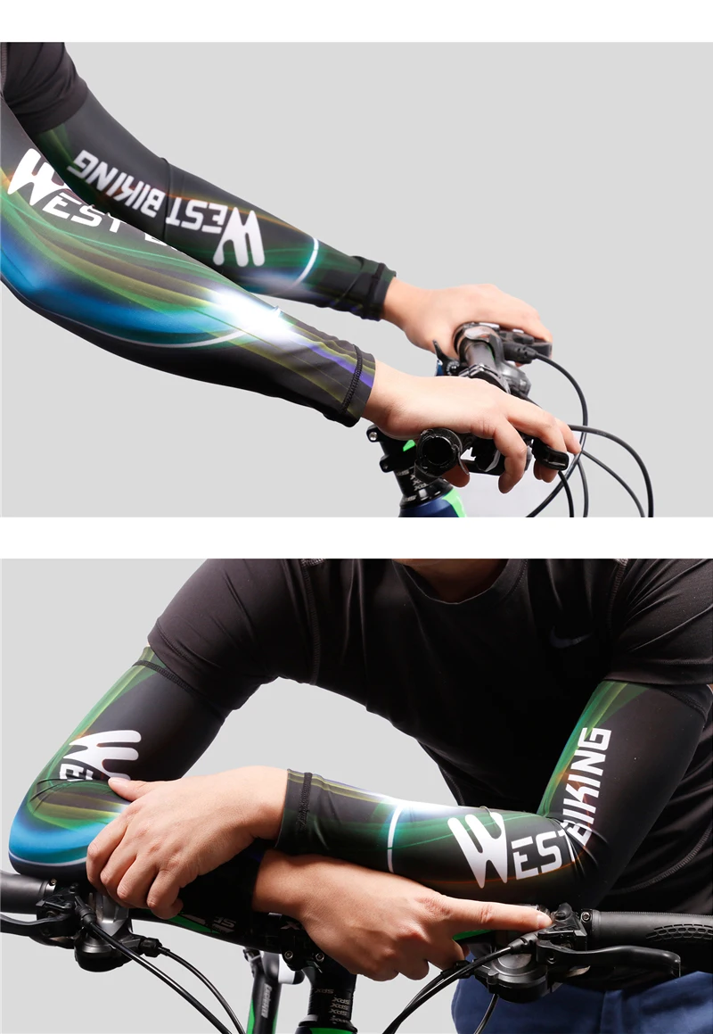 West Biking Cycling Sleeves Bicycle Arm Warmer Uv Protection Arm