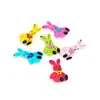 colorful for kids diy play 19*34mm rabbit wooden button