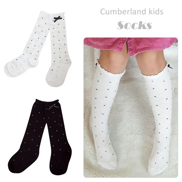 kids black knee high socks
