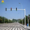 High intensity PC shell LED Solar traffic light, traffic warning signal light for road safety