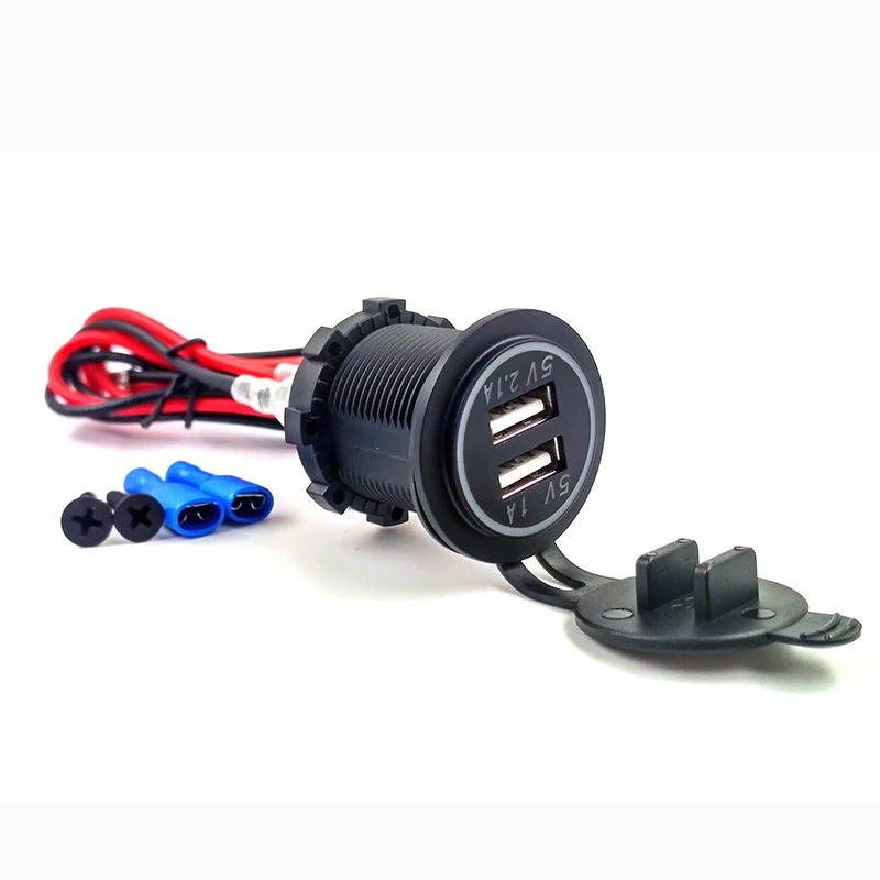 12v Dc Car Charger Dual Usb Port Socket 5v 3.1a - Buy Dual