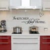 Hot selling kitchen background removable wall decoration pvc waterproof letter wall sticker