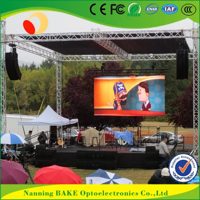 p6 outdoor rental stage seamless led display nation star led