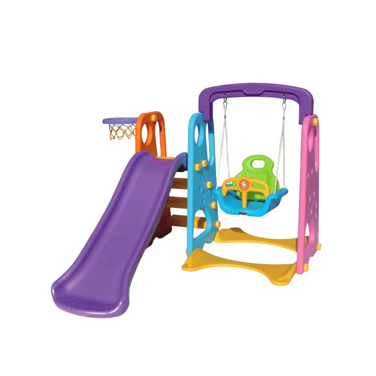 indoor swing and slide set