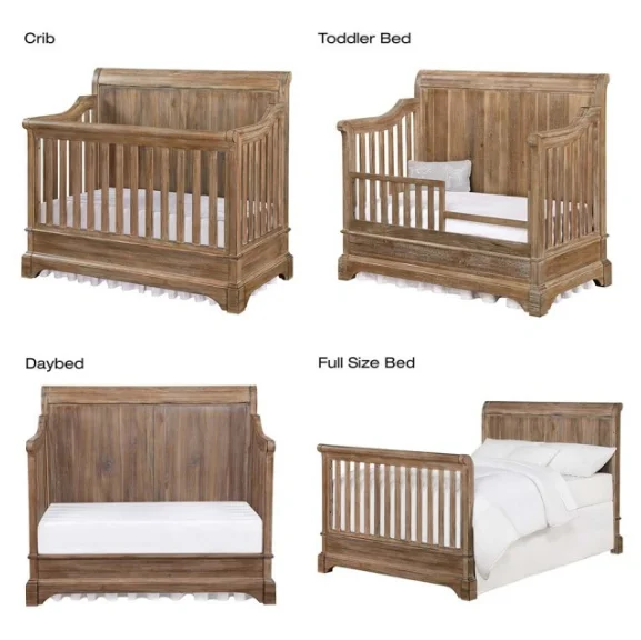 Factory Price Wooden Safety Antique Baby Cribs Attached Adult Bed - Buy ...