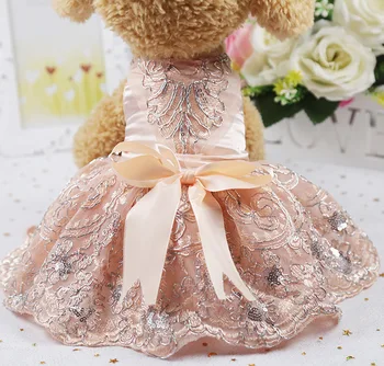 Pet Dog Wedding Dress Tutu Cat Fancy Puppy Apparel Boutique Skirt