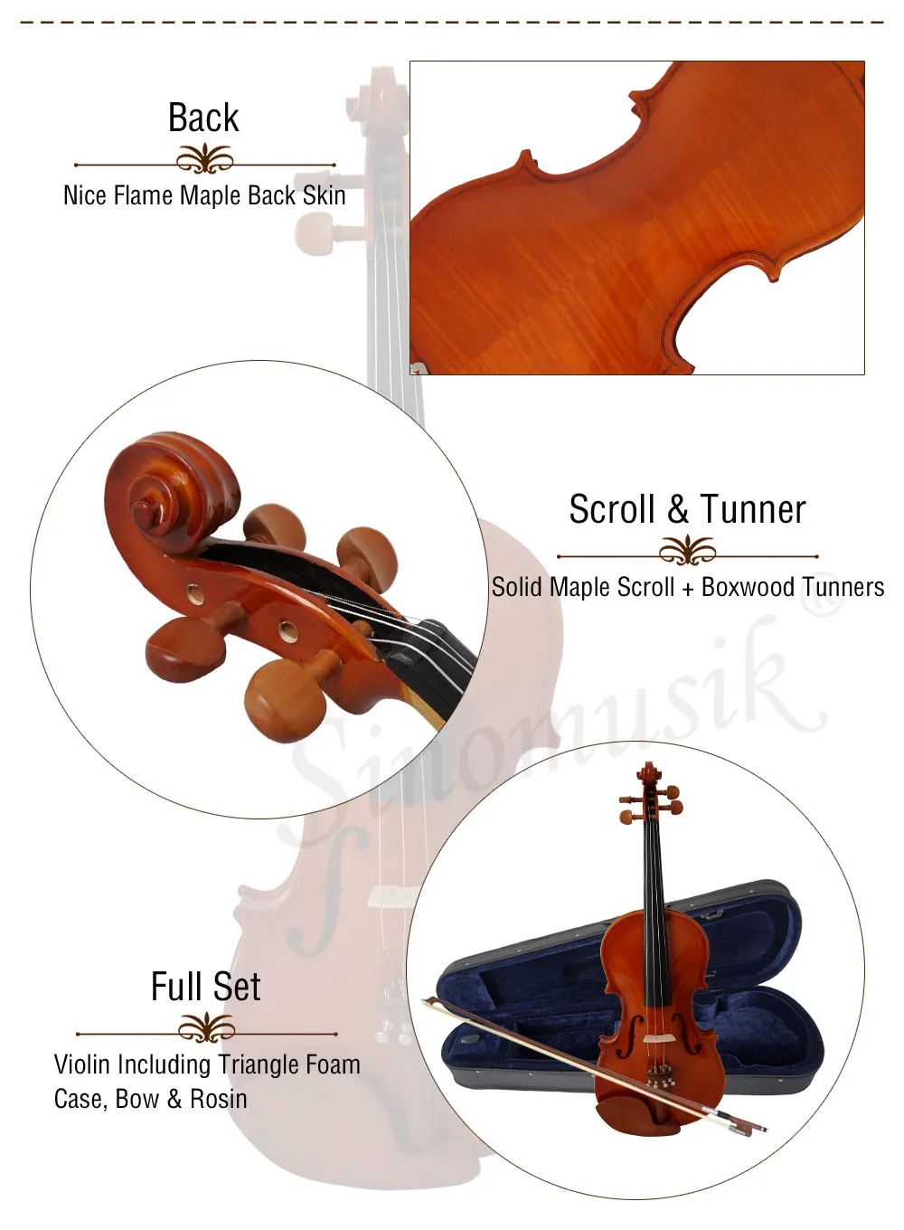 Musical Instrument Wholesale Cheap Price German 4 4 Violin 4/4 Buy