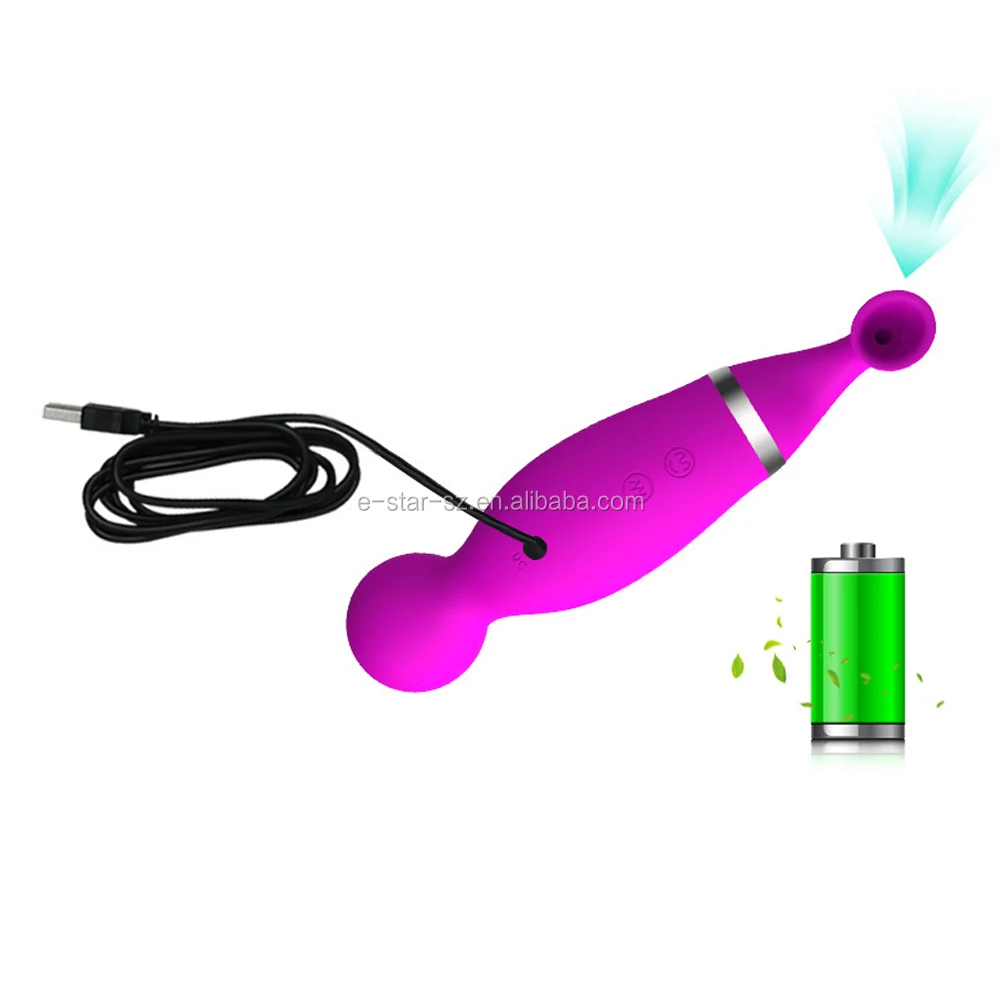 Double Heads Sex Toy Wand Sucking Vibrator For Wom