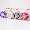 Leopard Lion Head Creative Charm Pendant Purse Bag Crystal car Key Ring Chain New Fashion Design Good Partner Basic Outfit
