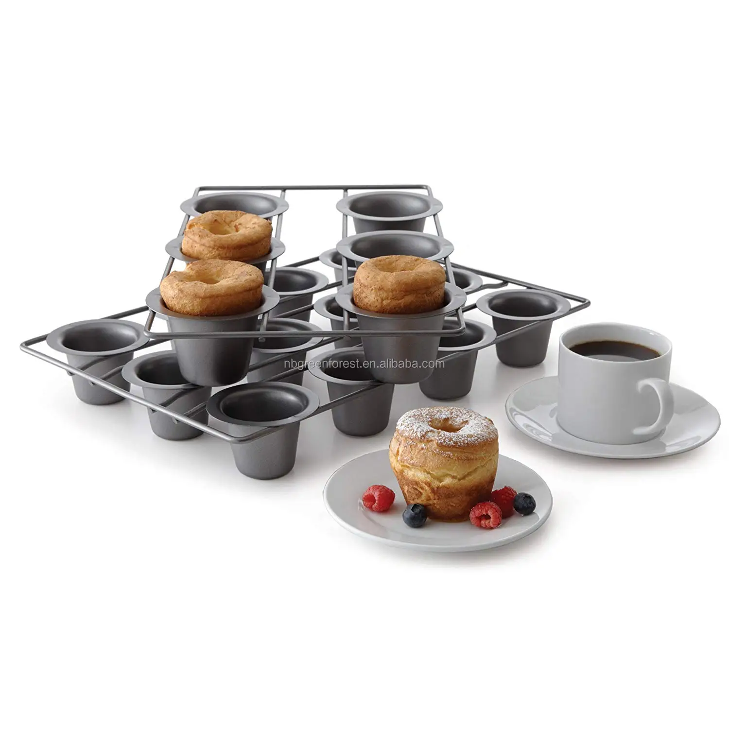 Metallic Professional 6cup Popover Pan Buy Metallic Professional 6