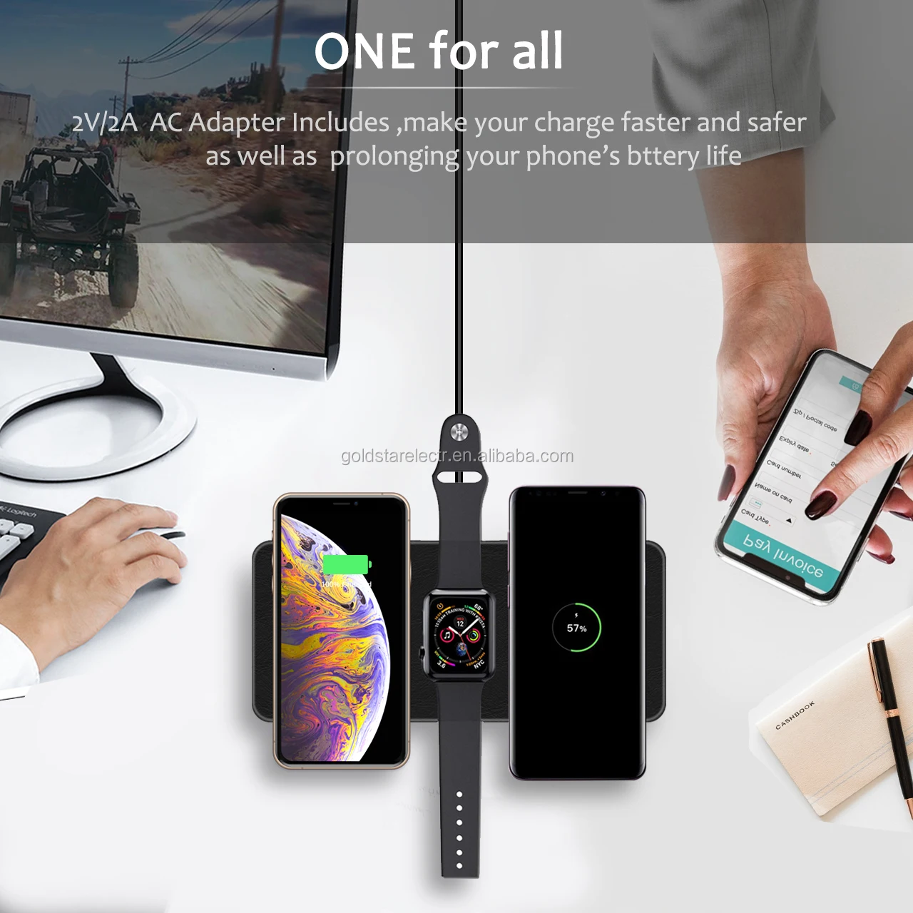 2020 New product  good for  iphone/apple watch  3in1 wireless charger