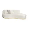 Living room decoration modern fabric sofa white