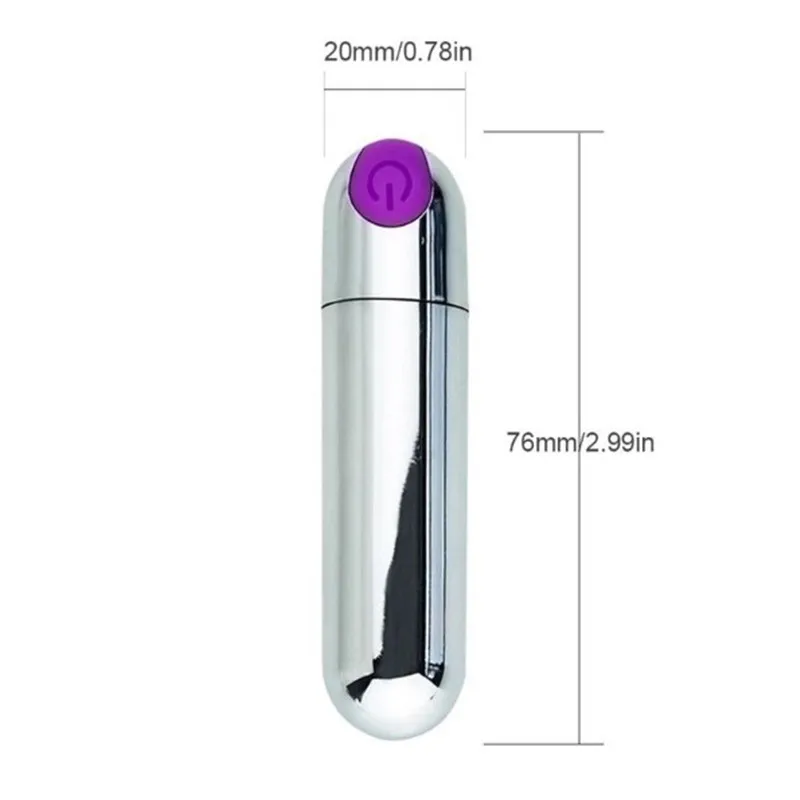 Drop Shipping 10 Speeds Vibrating Rechargeable Mini Bullet Sex Toys