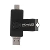 Portable 2 Slots SD Card Reader USB Type C USB 3.0 OTG Memory Card Adapter