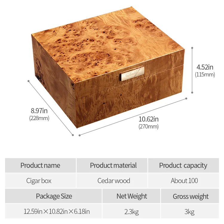 Cigar Moisturizing Box Cedar Wood Large Capacity Cigar Humidor Box Hh628 Buy Cigar Box