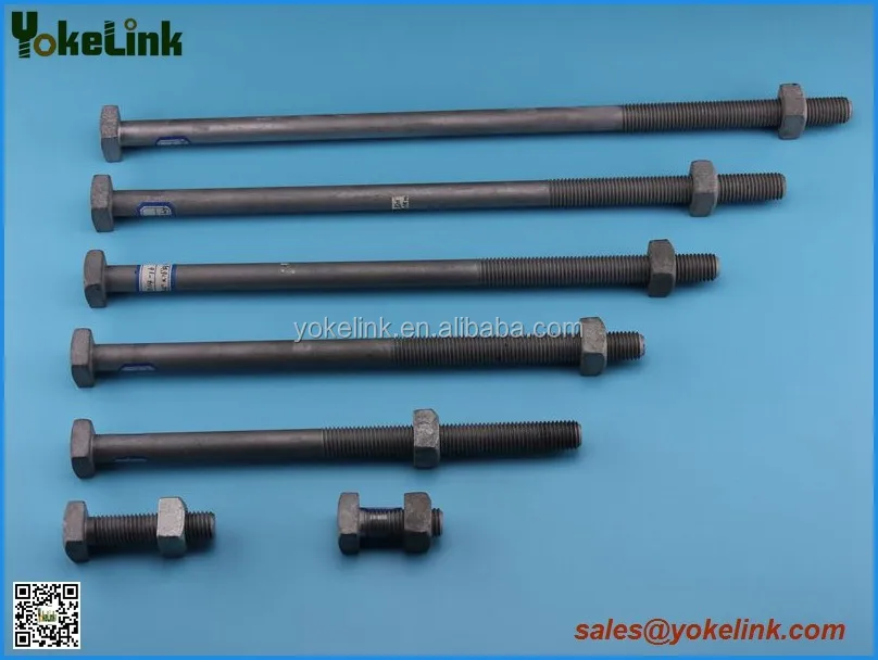 Hot Dip Galvanized Square Head Machine Bolts With Nuts Buy High