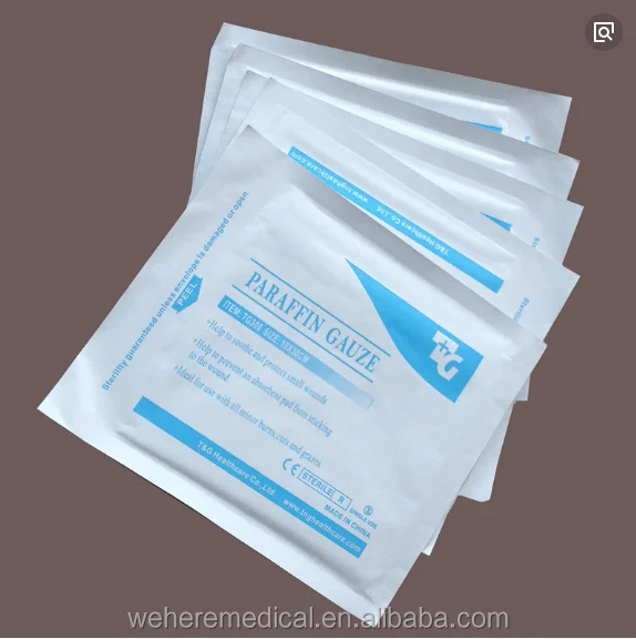 medical sterile paraffin gauze burn dressing vaselin