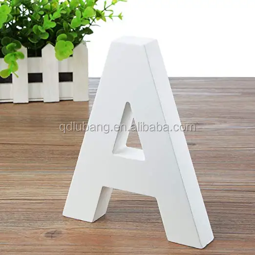 Large Wall Letters Marquee Alphabet Wooden Number Diy Block Words