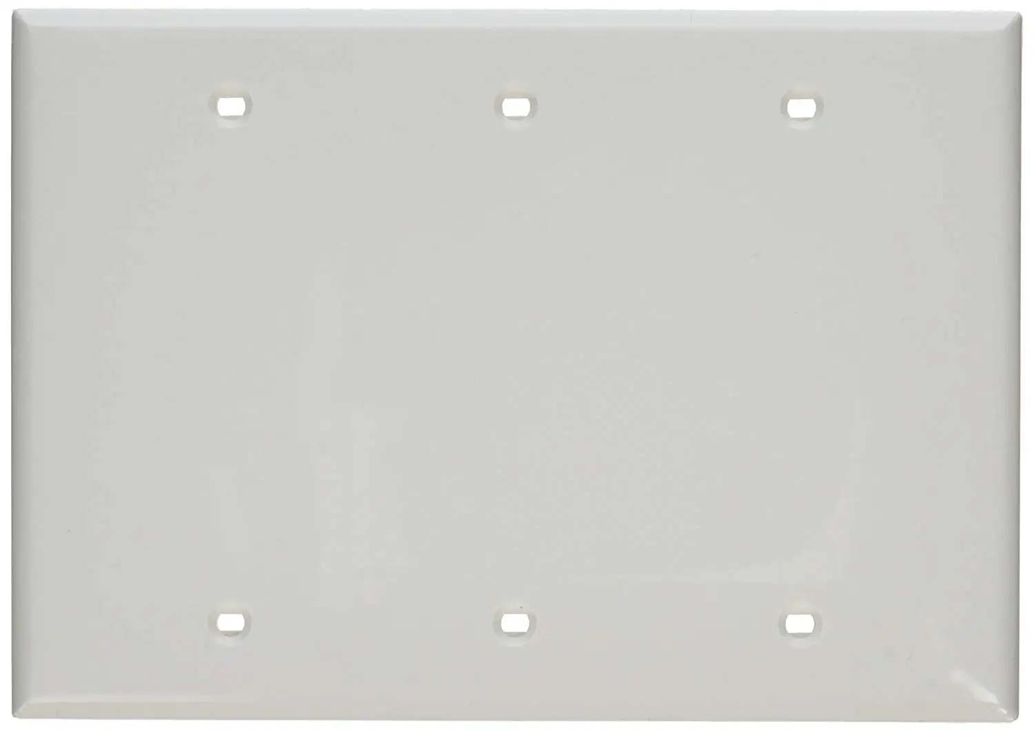 Box Mount Standard Size Thermoplastic Nylon Leviton 80735-GY 3-Gang No Device Blank Wallplate Gray