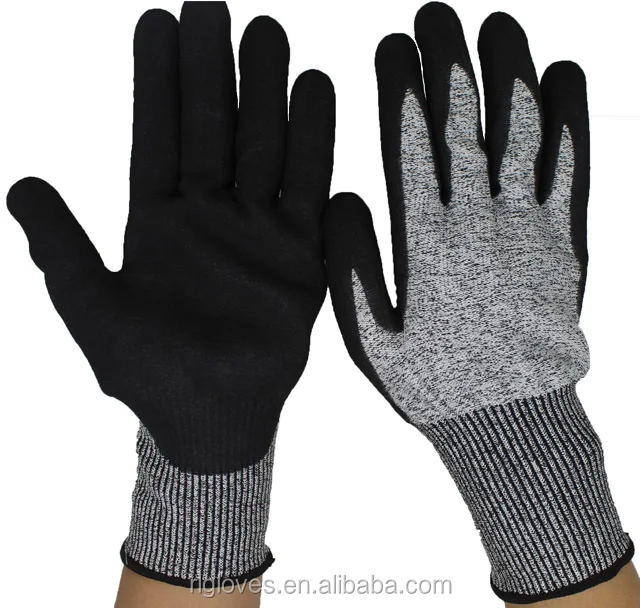 En388 4343 Anti Cut Pu Dip Gloves - Buy Pu Coated Gloves,Cut Finger ...