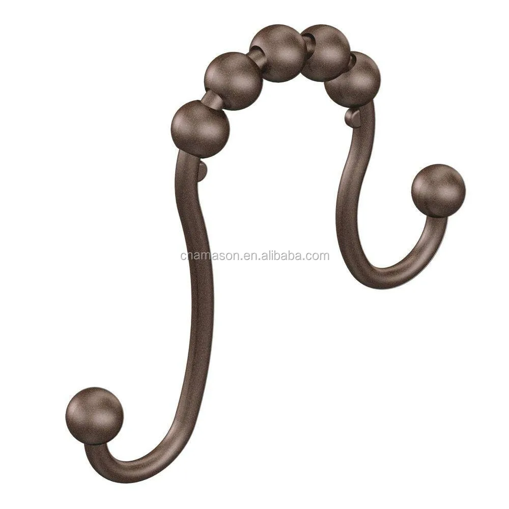 2016 New Hot Selling Bronze Double Shower Curtain Rings Stainless