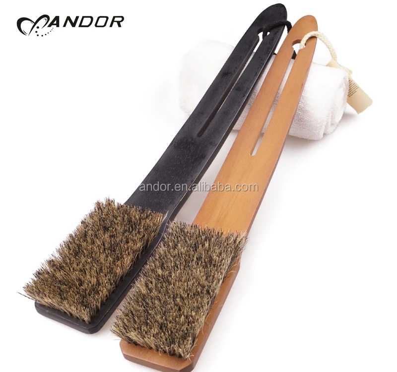 2019popular Fashion Japanese Long Wooden Handle Body Shower Brush Bath
