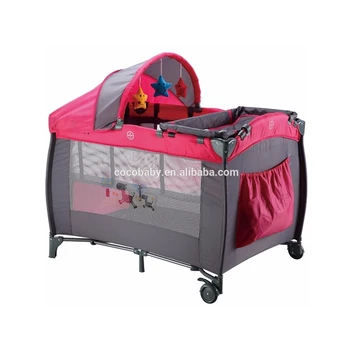 Baby Playpen Bed,Folding Cot Bed 