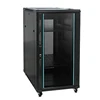 Factory directly network cabinet 18u rack 19inch computer rack with glass mesh door