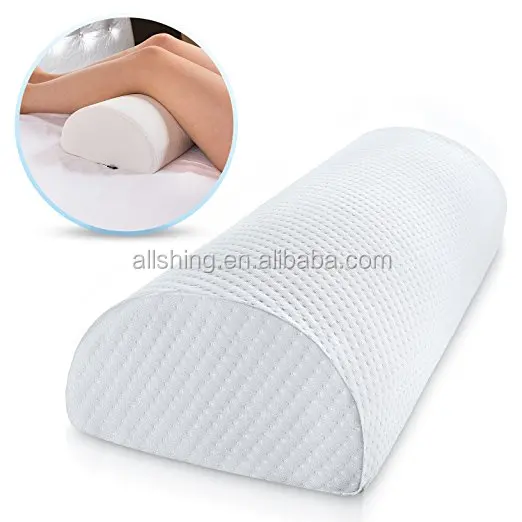 Half Moon Bolster Semi-Roll Pillow Ankle Knee Support Leg Elevation Back  Lumbar Neck Pain Relief