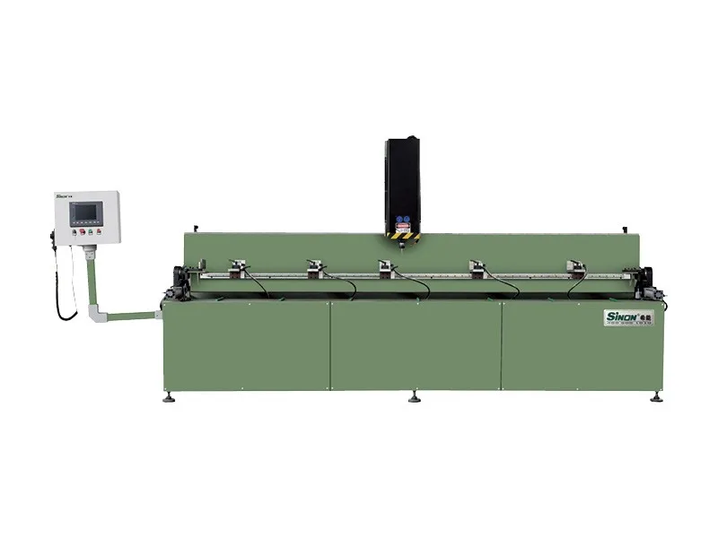 CNC drilling and milling center for aluminum profiles