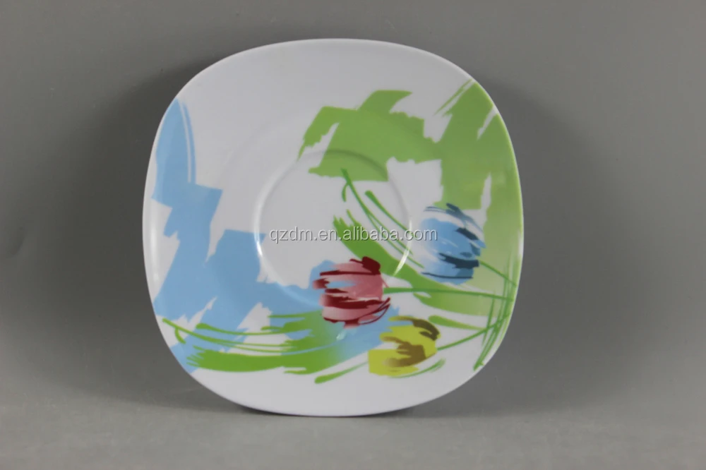 Plastic Melamine Cocktail Plate For America
