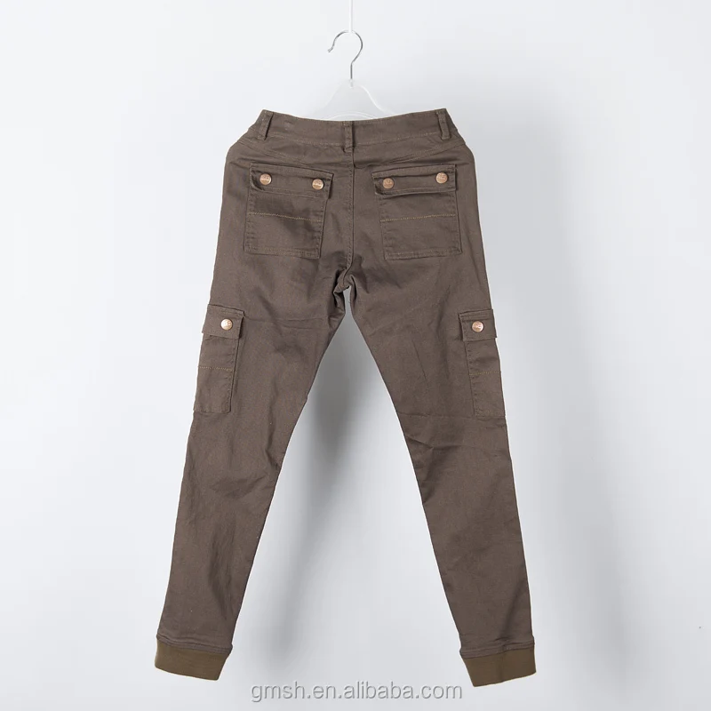 ladies stretch cargo trousers