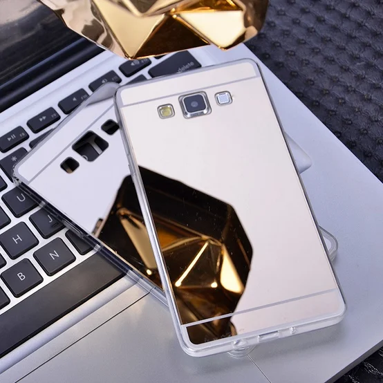 Mirror metal back case for samsung galaxy j5/j7 tpu mirror case, for samsung galaxy a7/a7/a8 mirror back cover case